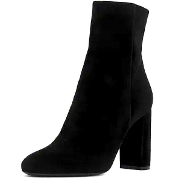 Miss Lola Milano Black Suede Boots Size 7,5 NWOT - Picture 1 of 11